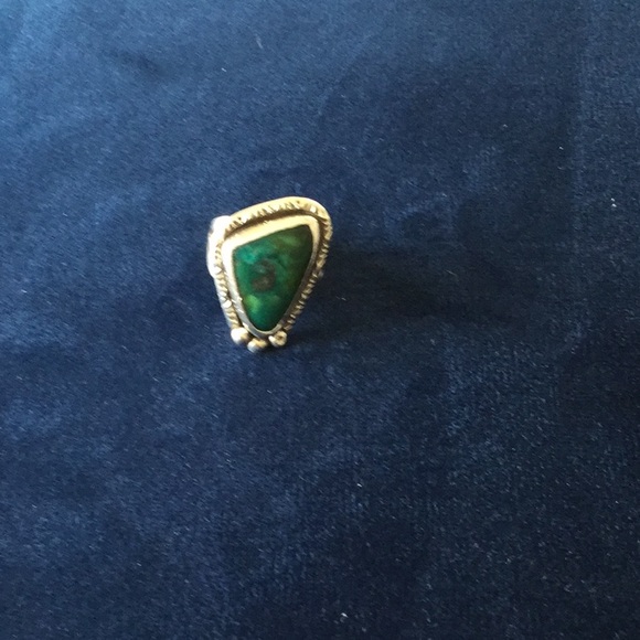 Vintage Navajo Chrysocolla Ring - Picture 5 of 7